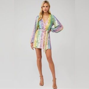 Show Me Your MuMu Multicolor Sequin Dress
